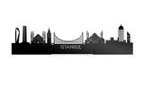 Standing Skyline Istanbul Zwart Glanzend