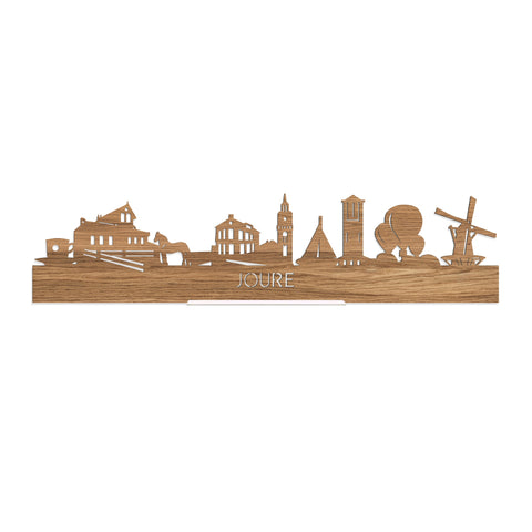 Standing Skyline Joure Eiken houten cadeau decoratie relatiegeschenk van WoodWideCities