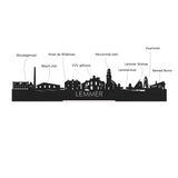 Standing Skyline Lemmer Bamboe houten cadeau decoratie relatiegeschenk van WoodWideCities
