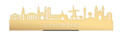 Standing Skyline Loon op Zand Gold Metallic