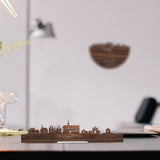 Standing Skyline Meerssen Noten houten cadeau decoratie relatiegeschenk van WoodWideCities