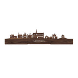 Standing Skyline Meerssen Noten houten cadeau decoratie relatiegeschenk van WoodWideCities
