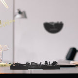 Standing Skyline Meerstad Zwart houten cadeau decoratie relatiegeschenk van WoodWideCities