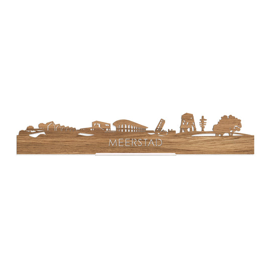 Standing Skyline Meerstad Eiken houten cadeau decoratie relatiegeschenk van WoodWideCities