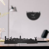 Standing Skyline Meppel Zwart houten cadeau decoratie relatiegeschenk van WoodWideCities