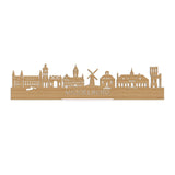 Standing Skyline Middelburg Bamboe houten cadeau decoratie relatiegeschenk van WoodWideCities