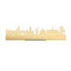 Standing Skyline Middelburg Metallic Goud gerecycled kunststof cadeau decoratie relatiegeschenk van WoodWideCities