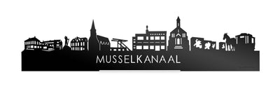 Standing Skyline Musselkanaal Zwart Glanzend