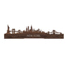 Standing Skyline New York Noten 40 cm  houten cadeau decoratie relatiegeschenk van WoodWideCities