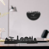 Standing Skyline Nieuwkoop Zwart houten cadeau decoratie relatiegeschenk van WoodWideCities