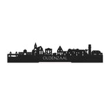 Standing Skyline Oldenzaal Zwart houten cadeau decoratie relatiegeschenk van WoodWideCities