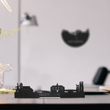 Standing Skyline Oost-Souburg Zwart houten cadeau decoratie relatiegeschenk van WoodWideCities