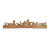 Standing Skyline Oss Eiken houten cadeau decoratie relatiegeschenk van WoodWideCities