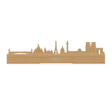 Standing Skyline Parijs Bamboe houten cadeau decoratie relatiegeschenk van WoodWideCities