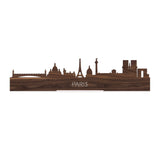 Standing Skyline Parijs Noten houten cadeau decoratie relatiegeschenk van WoodWideCities