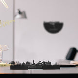 Standing Skyline Purmerend Zwart houten cadeau decoratie relatiegeschenk van WoodWideCities