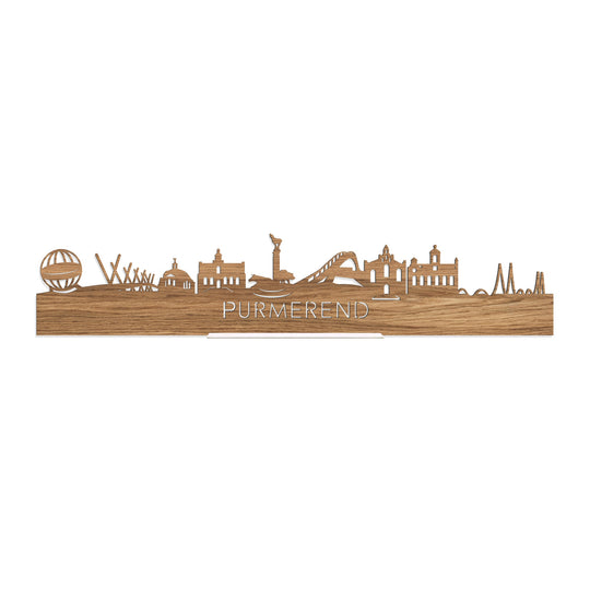 Standing Skyline Purmerend Eiken houten cadeau decoratie relatiegeschenk van WoodWideCities