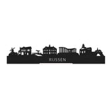 Standing Skyline Rijssen Zwart houten cadeau decoratie relatiegeschenk van WoodWideCities