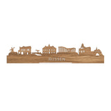 Standing Skyline Rijssen Eiken houten cadeau decoratie relatiegeschenk van WoodWideCities