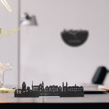 Standing Skyline Roermond Zwart houten cadeau decoratie relatiegeschenk van WoodWideCities