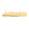 Standing Skyline Roermond Metallic Goud gerecycled kunststof cadeau decoratie relatiegeschenk van WoodWideCities