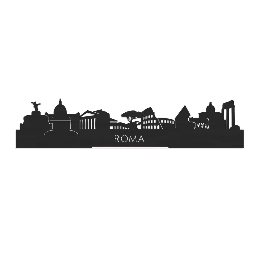 Standing Skyline Rome Black 40 cm  houten cadeau decoratie relatiegeschenk van WoodWideCities