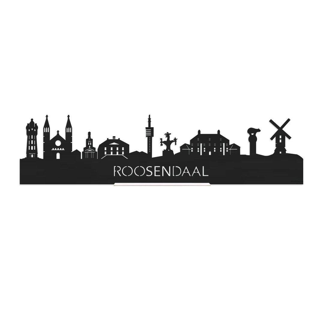 Standing Skyline Roosendaal Black houten cadeau decoratie relatiegeschenk van WoodWideCities