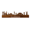 Standing Skyline Roosendaal Palissander houten cadeau decoratie relatiegeschenk van WoodWideCities