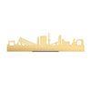 Standing Skyline Rotterdam Metallic Goud gerecycled kunststof cadeau decoratie relatiegeschenk van WoodWideCities