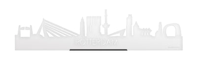 Standing Skyline Rotterdam Wit Glanzend