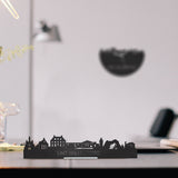 Standing Skyline Sint Willebrord Zwart houten cadeau decoratie relatiegeschenk van WoodWideCities