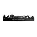 Standing Skyline Sint Willebrord Zwart Glanzend