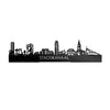 Standing Skyline Stadskanaal Zwart glanzend gerecycled kunststof cadeau decoratie relatiegeschenk van WoodWideCities