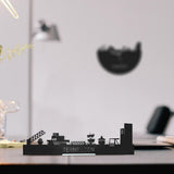 Standing Skyline Terneuzen Black houten cadeau decoratie relatiegeschenk van WoodWideCities