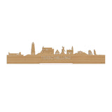 Standing Skyline Terschelling Bamboe 40 cm  houten cadeau decoratie relatiegeschenk van WoodWideCities