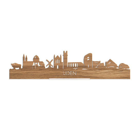 Standing Skyline Uden Eiken houten cadeau decoratie relatiegeschenk van WoodWideCities