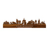 Standing Skyline Valkenswaard Palissander 40 cm  houten cadeau decoratie relatiegeschenk van WoodWideCities