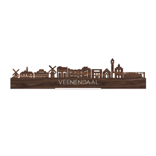 Standing Skyline Veenendaal Noten houten cadeau decoratie relatiegeschenk van WoodWideCities