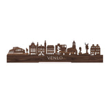 Standing Skyline Venlo Noten houten cadeau decoratie relatiegeschenk van WoodWideCities