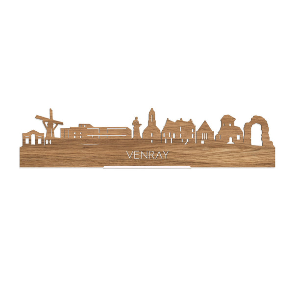 Standing Skyline Venray Eiken houten cadeau decoratie relatiegeschenk van WoodWideCities
