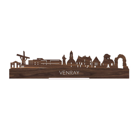 Standing Skyline Venray Noten houten cadeau decoratie relatiegeschenk van WoodWideCities