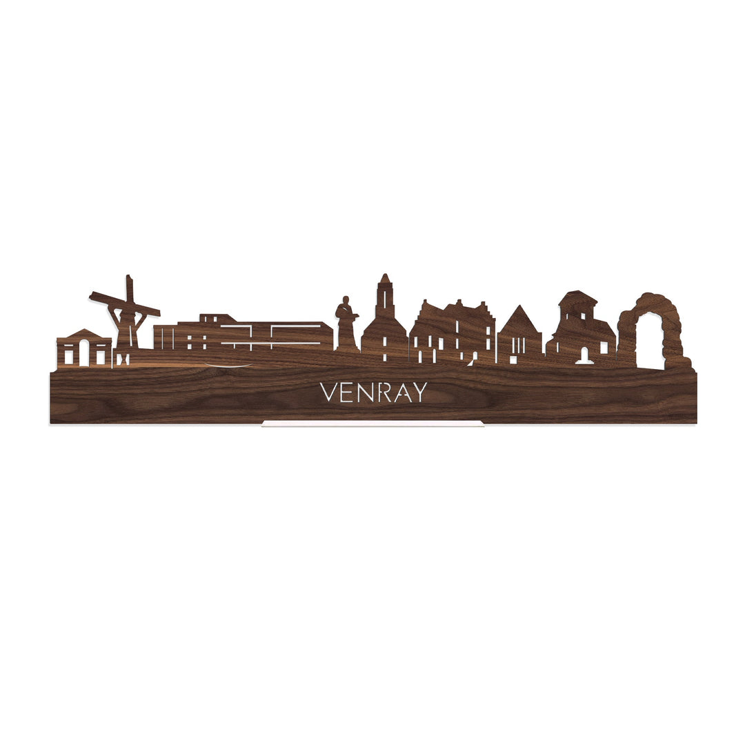 Standing Skyline Venray Noten houten cadeau decoratie relatiegeschenk van WoodWideCities