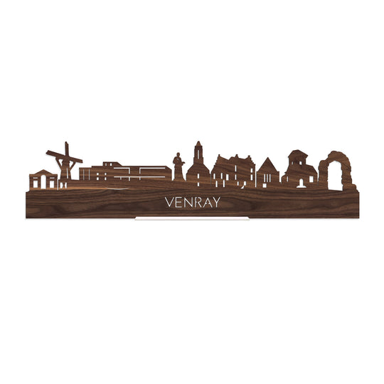 Standing Skyline Venray Noten houten cadeau decoratie relatiegeschenk van WoodWideCities