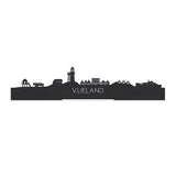 Standing Skyline Vlieland Black 40 cm  houten cadeau decoratie relatiegeschenk van WoodWideCities