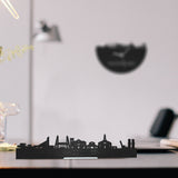 Standing Skyline Waddinxveen Zwart houten cadeau decoratie relatiegeschenk van WoodWideCities