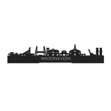 Standing Skyline Waddinxveen Zwart houten cadeau decoratie relatiegeschenk van WoodWideCities