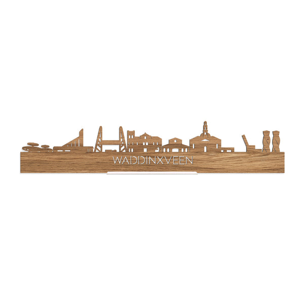 Standing Skyline Waddinxveen Eiken houten cadeau decoratie relatiegeschenk van WoodWideCities