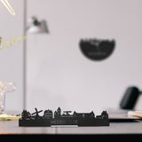 Standing Skyline Westerwolde Zwart houten cadeau decoratie relatiegeschenk van WoodWideCities