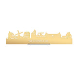 Standing Skyline Westerwolde Metallic Goud gerecycled kunststof cadeau decoratie relatiegeschenk van WoodWideCities