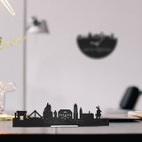 Standing Skyline Wijk bij Duurstede Zwart houten cadeau decoratie relatiegeschenk van WoodWideCities